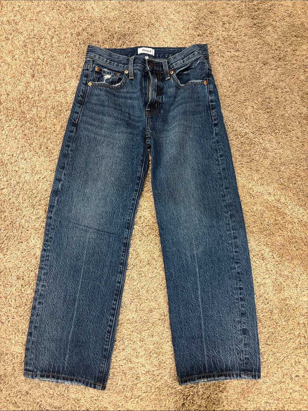 pistola Dark Blue Straight-Leg Jeans